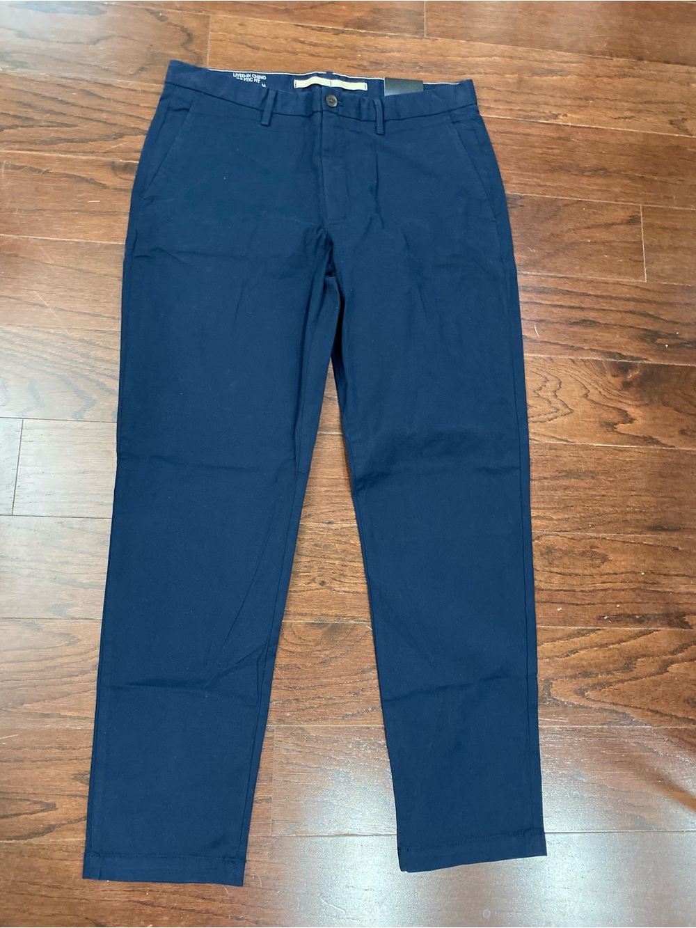 Banana Republic  Lived in Chino Pants Navy Blue Athletic Straight Mens 34x32
